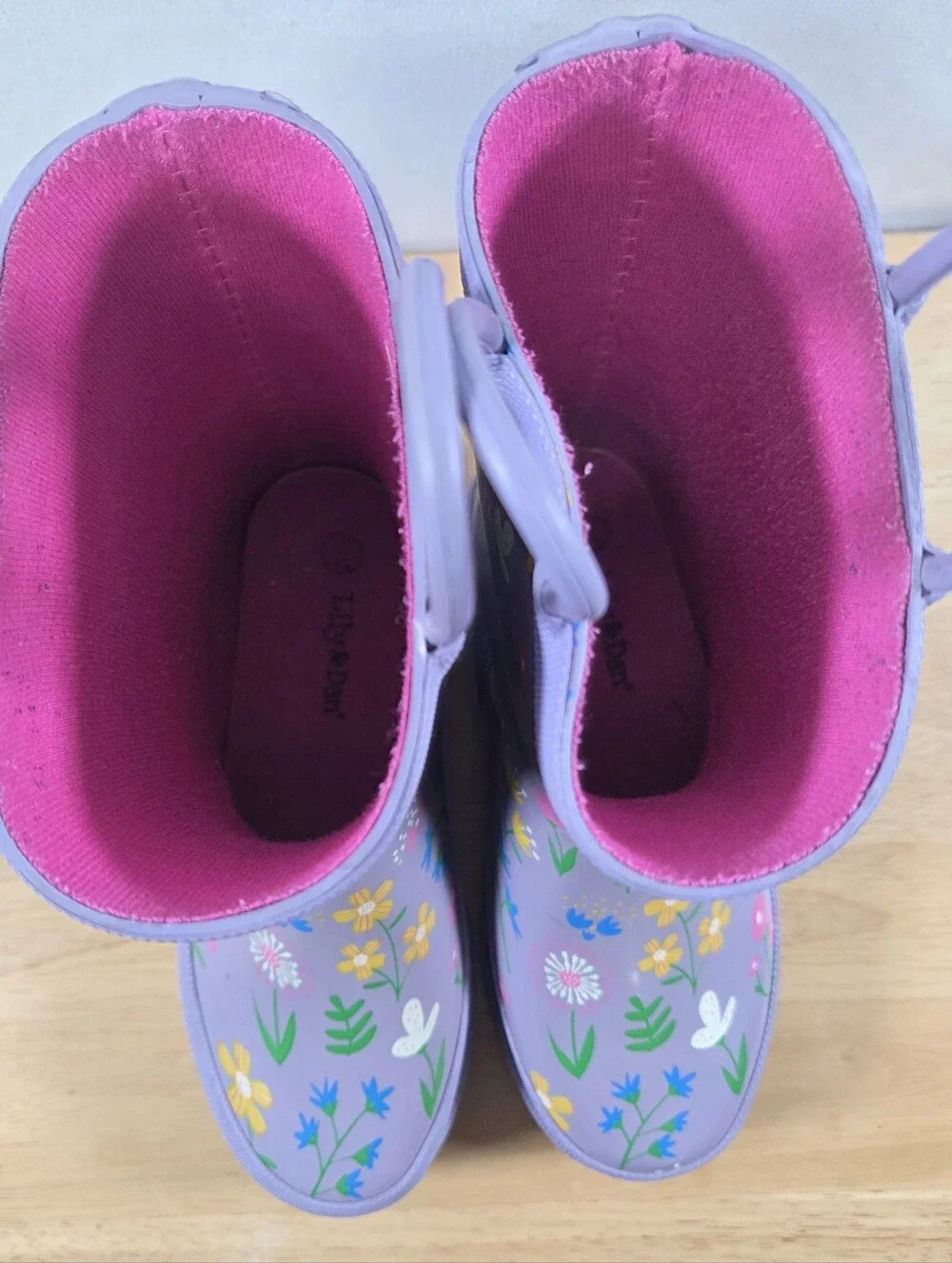 Flower Print Rain Boots Lily & Dan Size 11/12